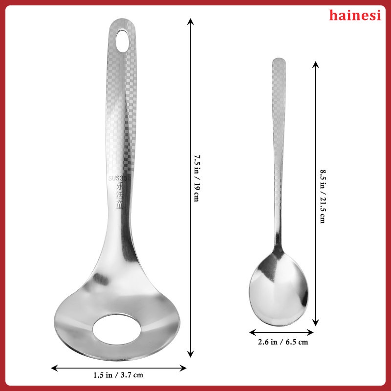 Set 2 Muỗng Múc Kem Bằng Thép Không Gỉ