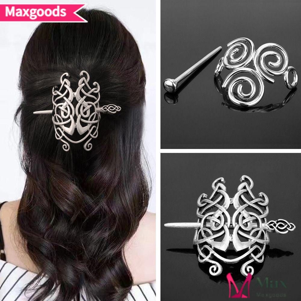 MAXG Trâm Cài Tóc Thắt Nút Phong Cách Gothic Cho Nữ