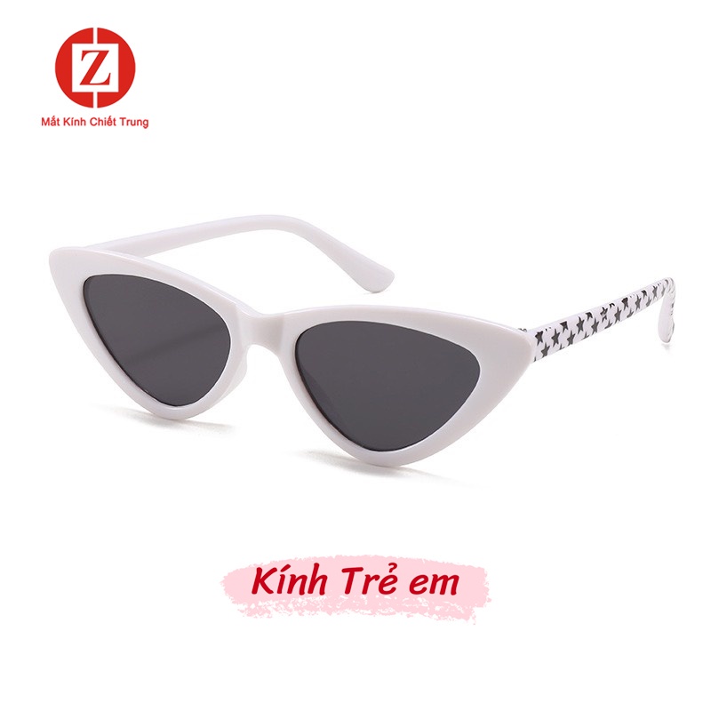 Kính Tam Giác Mắt Mèo cho bé trai bé gái, Thời trang siêu độc đáo lạ mắt, màu kẹo ngọt dễ thương mã H2330