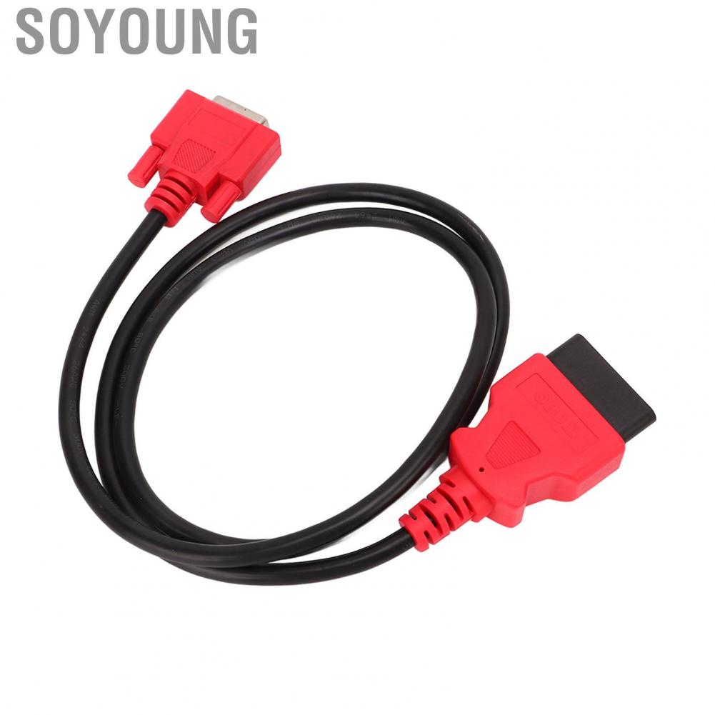 Soyoung Diagnostic Cable Flexible Faster Data Transfer Rubber ABS Main OBD2 15Pin Connector for Maxisys MS906 MS906TS