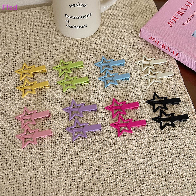 {Ffsd} Bộ 2 Kẹp Tóc Càng Cua Hình Ngôi Sao Hàn Quốc Mới Cho Bé Gái Trẻ Em * Bán Chạy