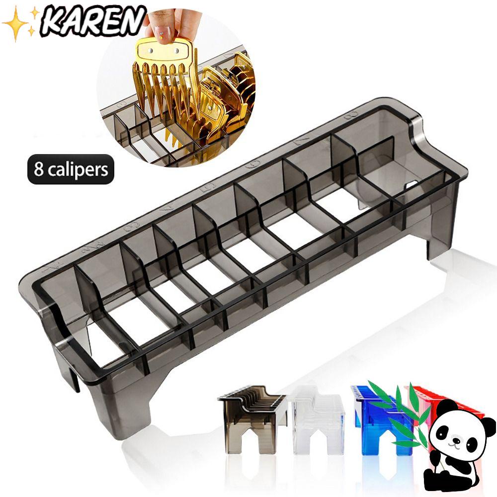 KAREN Hộp Đựng Lược Làm Tóc Kèm Kẹp Giá Đỡ Tiện Dụng Cho Salon