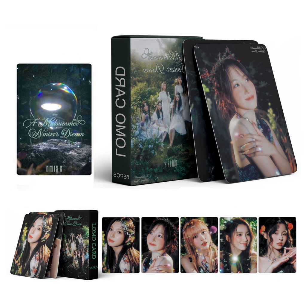 55pcs/box NMIXX Photocards A Midsummer NMIXX’s Dream Album Lomo Cards Kpop Postcards  LETAOTAO2023