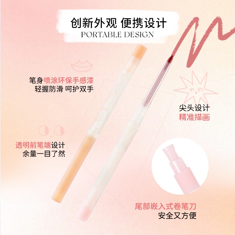 Bút Kẻ Viền Môi Chống Thấm Nước Lâu Trôi Che Khuyết Điểm Toàn Diện Không Dính