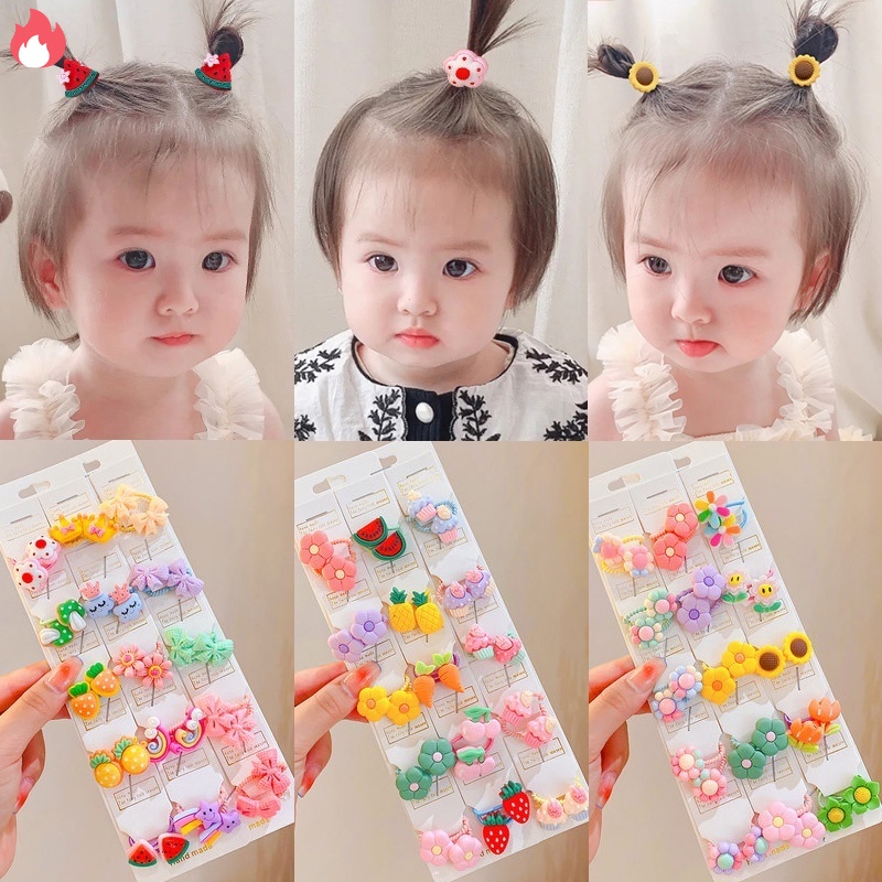 Dây Buộc Tóc Cao Su Mềm Co Giãn Tốt Họa Tiết Hoạt Hình Cho Bé 2023