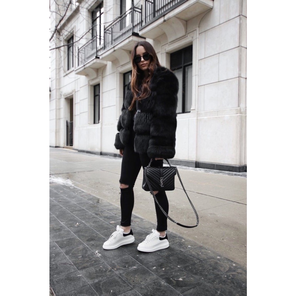 Full box - Full bill + Quà Tặng tùy chọn - Giày thể thao nam nữ 𝐌𝐂 𝐐𝐔𝐄𝐄𝐍 gót đen và phản quang, size 36-43.  T4 .