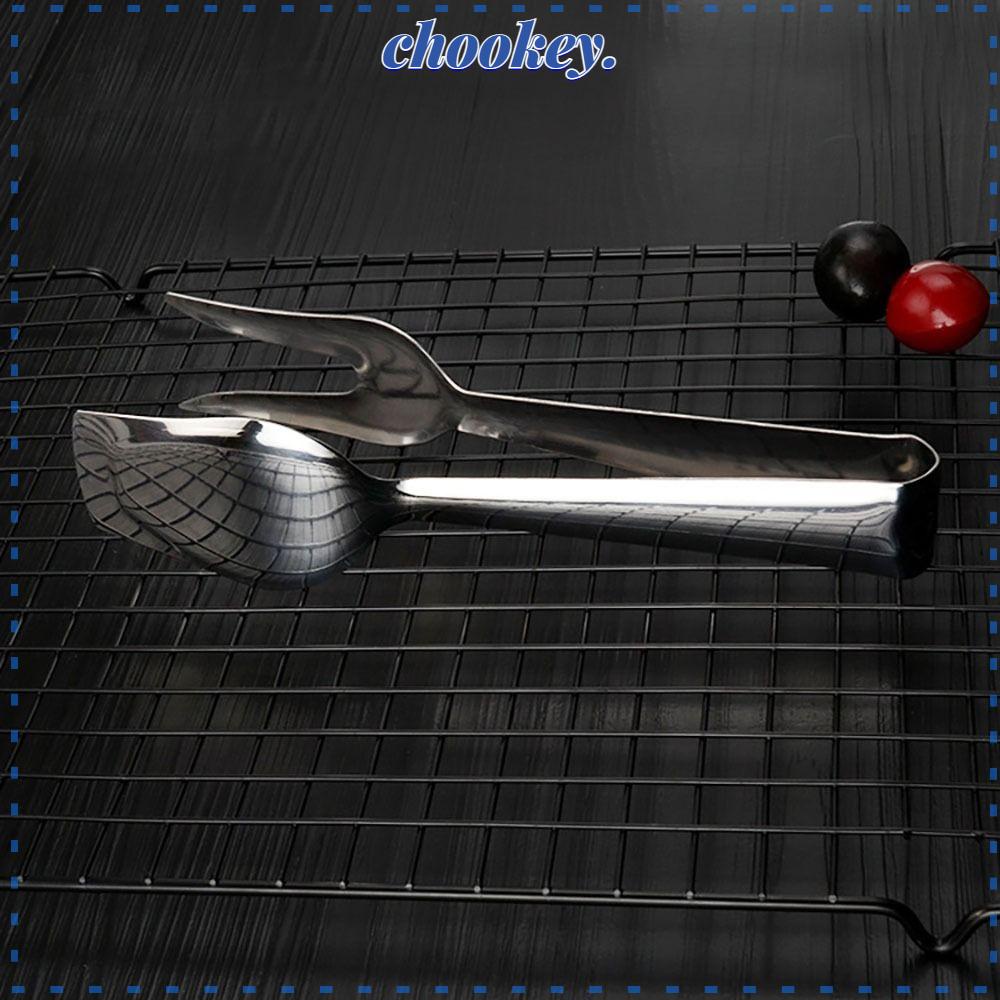 CHOOKEY Kẹp Gắp Thức Ăn Bằng Thép Không Gỉ Thiết Kế Rỗng Chịu Nhiệt Độ Cao Đa Năng