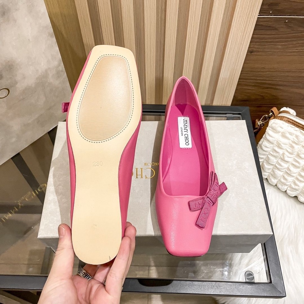 Giày Bệt Đế Mềm Đính Kim Sa Thắt Nơ Phong Cách Thời Trang Mới 2023