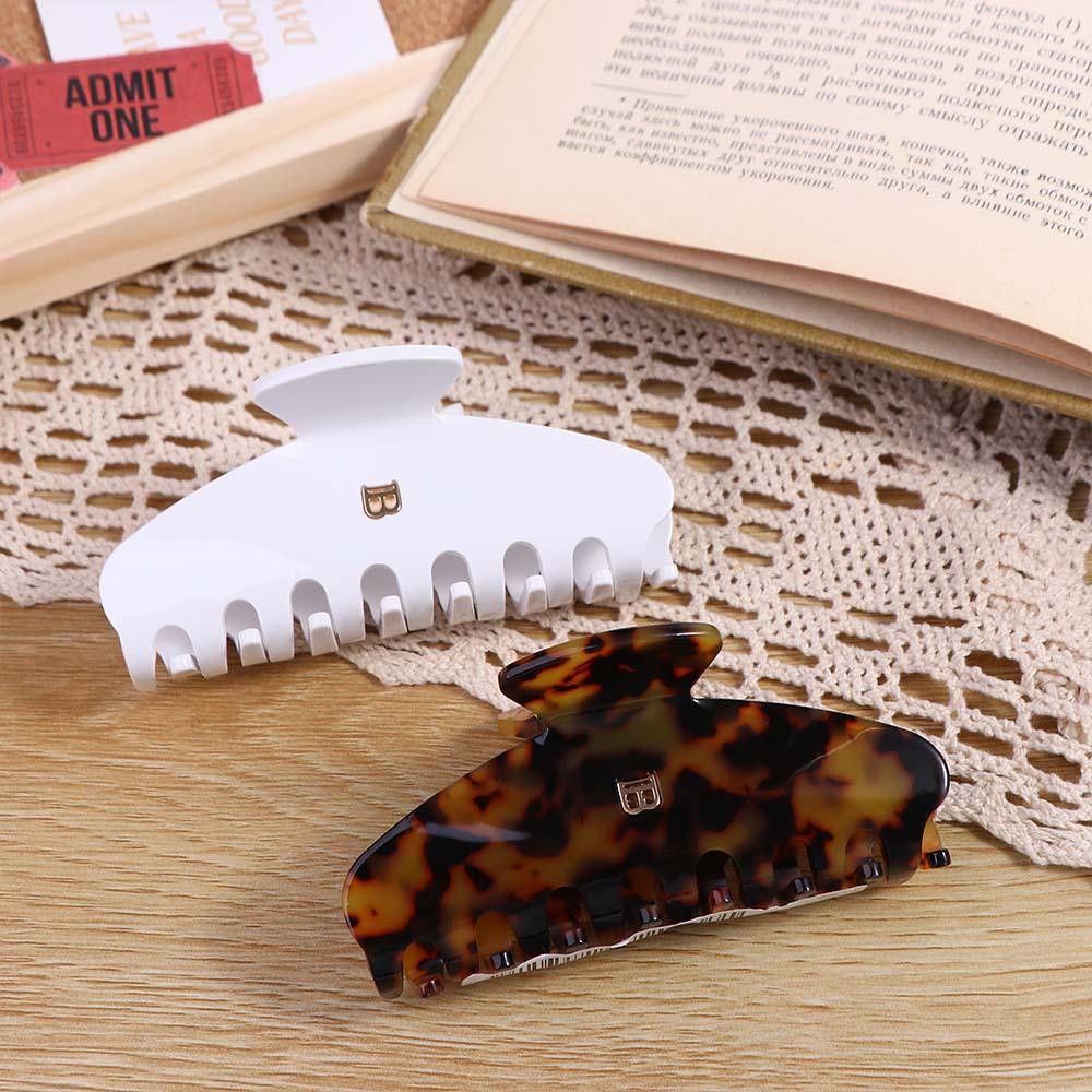 FORBETTER Kẹp Tóc Đuôi Ngựa Hình Học Thời Trang Cá Tính Cho Nữ