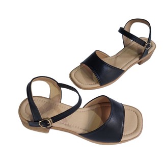 Giày sandal nữ cao gót 3cm titi đô da bò thật thời trang cao cấp dnu2177