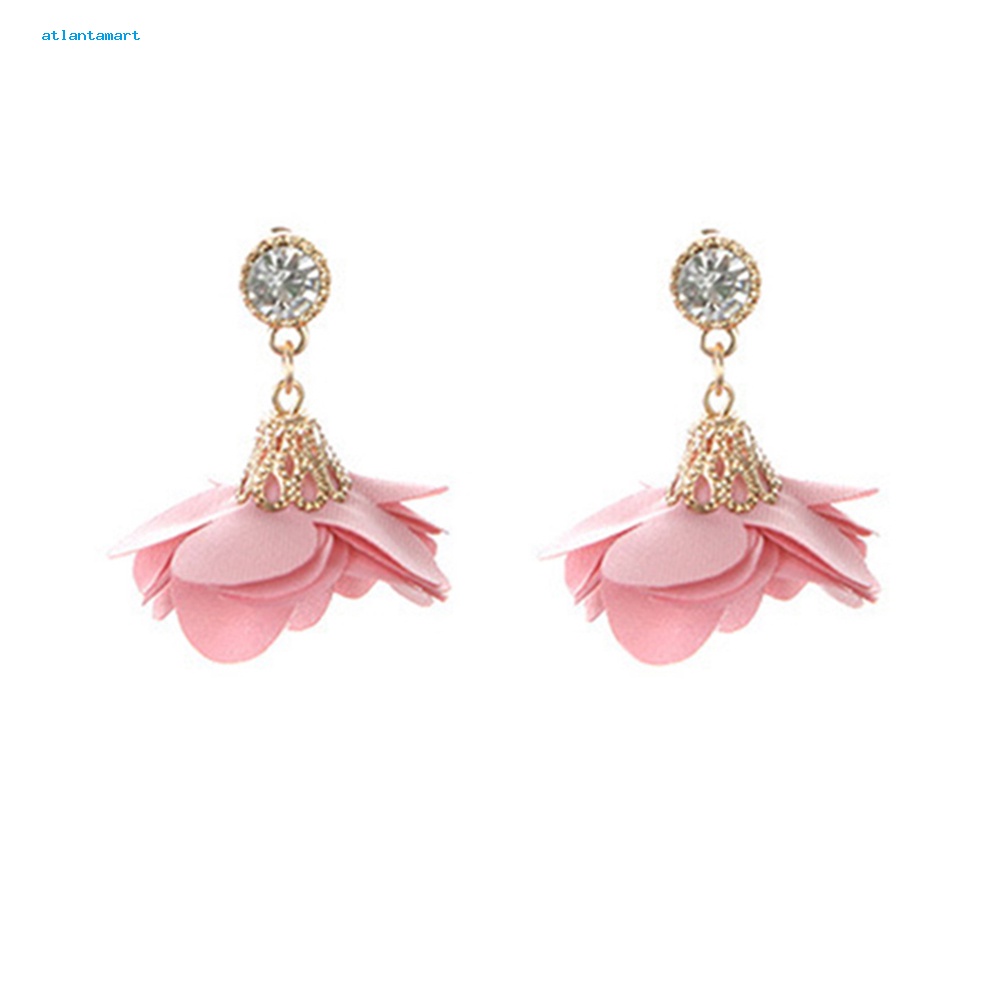 Túi Đựng Đồ Đa Năng Tiện Lợi Dễ Sử Dụng| Khuyên Tai Hoa Vải Vintage Đính Đá Thời Trang