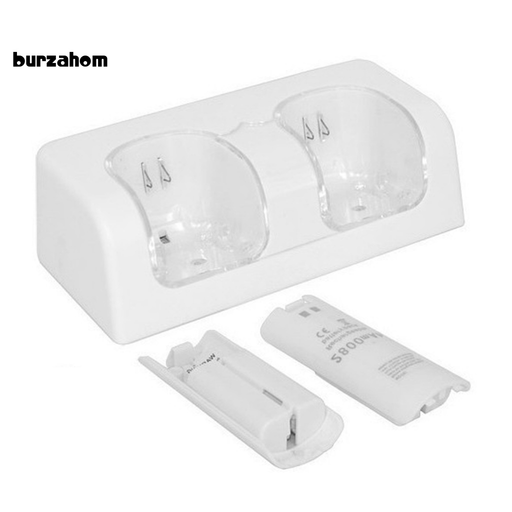 1 Bộ Đế Sạc Với 2 Đế Sạc Dung Lượng Lớn Thân Thiện Với Môi Trường Cho Tay Cầm Chơi Game Wii