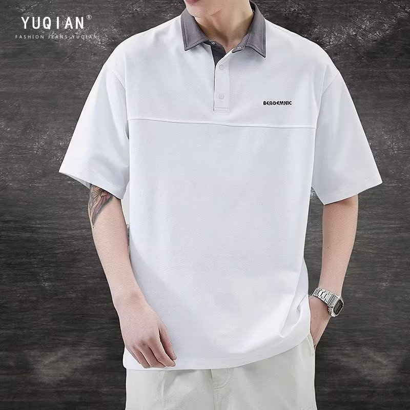 Áo Thun polo Mỏng Tay Lỡ Dáng Rộng Thời Trang Xuân Hè Cho Nam