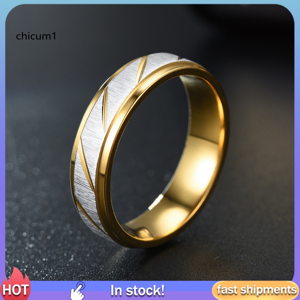 Nhẫn Unisex CC Họa Tiết Hình Học Tối Giản Phong Cách Vintage Phù Hợp Làm Quà Valentines Trang Sức Kỷ Niệm Cho Cặp Đôi