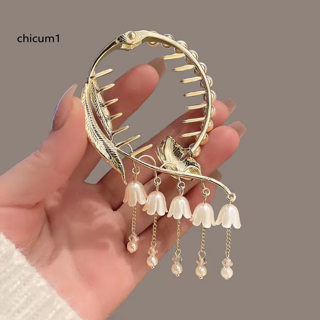 Kẹp Tóc Đuôi Ngựa Đính Ngọc Trai Giả Thời Trang