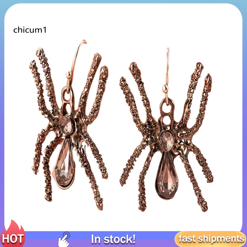 Khuyên Tai CC Halloween Hình Đầu Lâu Nhện Đầu Lâu Vui Nhộn Cho Nữ