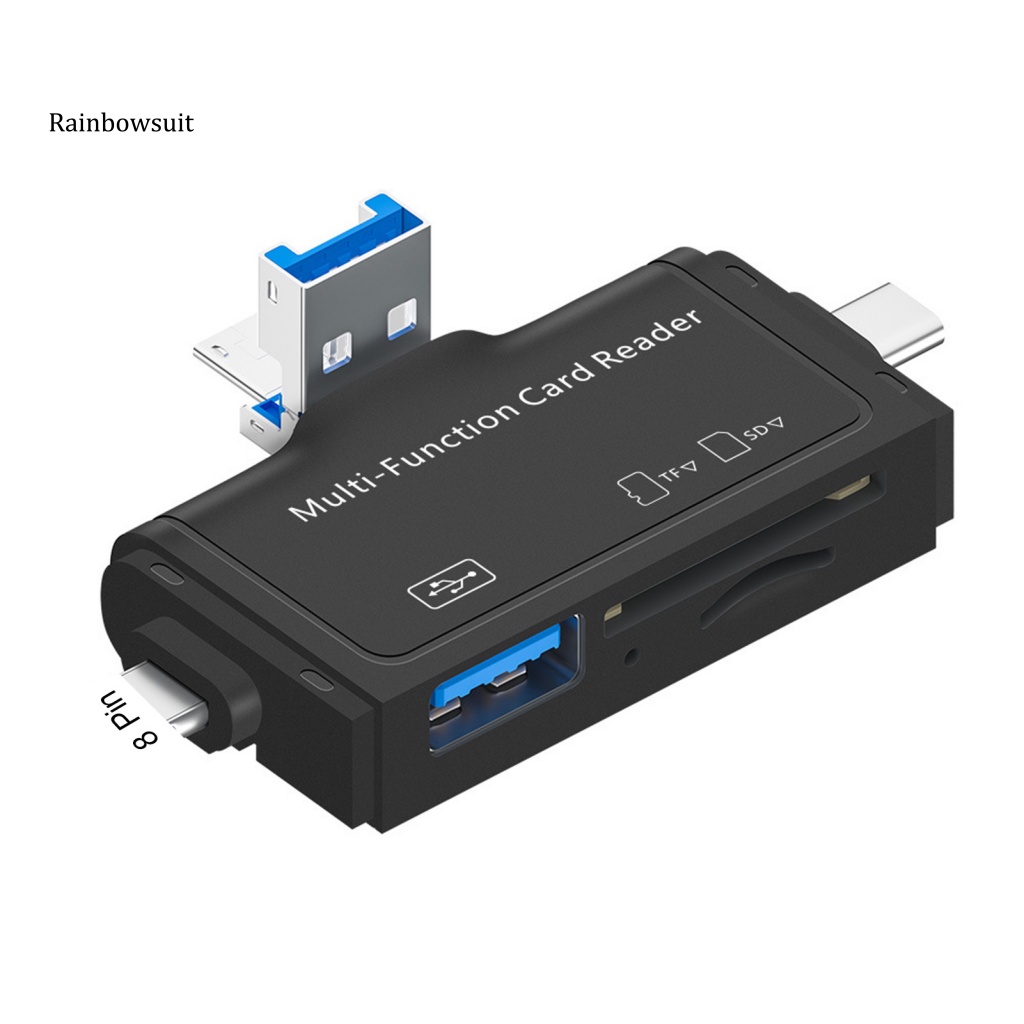 Đầu Đọc Thẻ Nhớ Micro USB Type-C TF SD Tốc Độ Cao Đa Năng