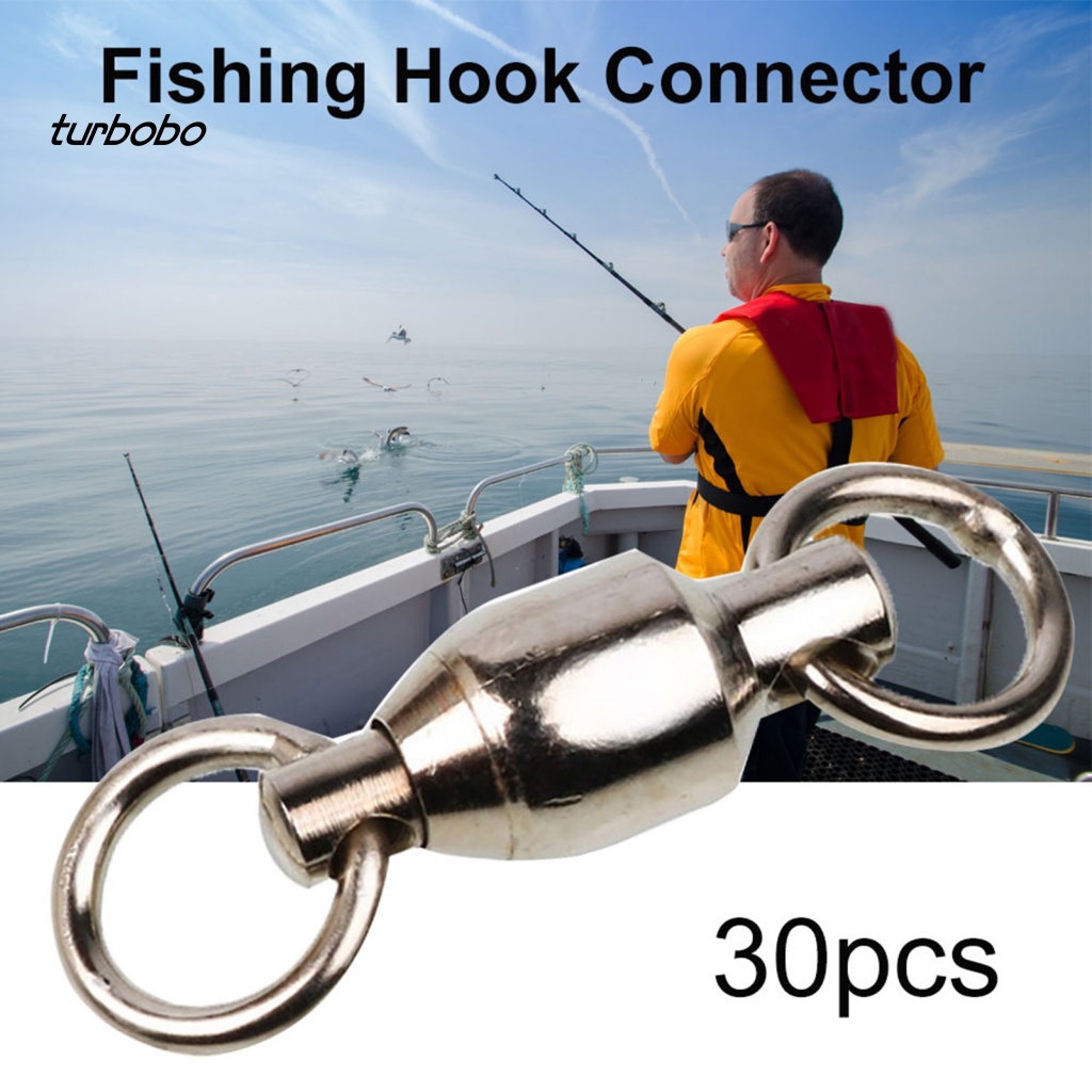 Set 30 Khoen Móc Câu Cá Bằng Thép Không Gỉ