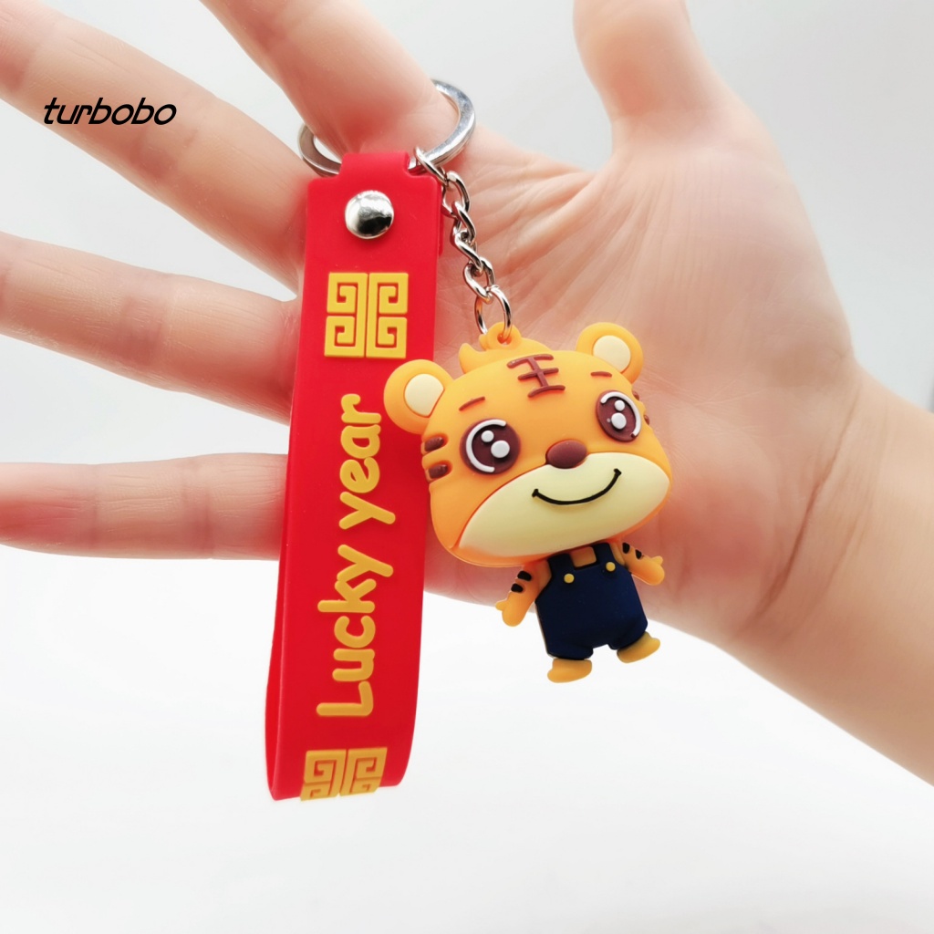 Móc Khóa Hình Chú Hổ May Mắn Phong Cách Truyền Thống Trọng Lượng Nhẹ Dành Cho Trẻ Em