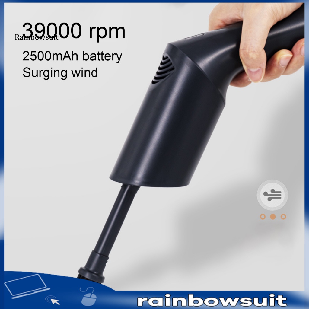 Máy Thổi Bụi Cầm Tay Không Dây Bằng ABS Có Đèn Kèm Bàn Phím