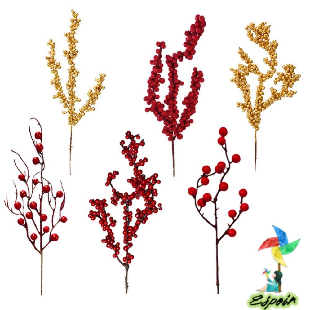 ESPO Set 10 Nhánh Berry Giả Trang Trí Giáng Sinh