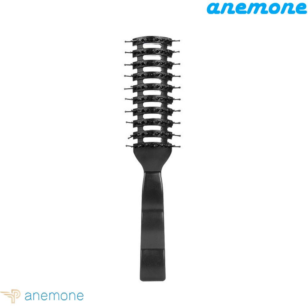 Lược Chải Tóc Mát Xa Da Đầu Chống Tĩnh Điện Bằng Nhựa Màu Đen