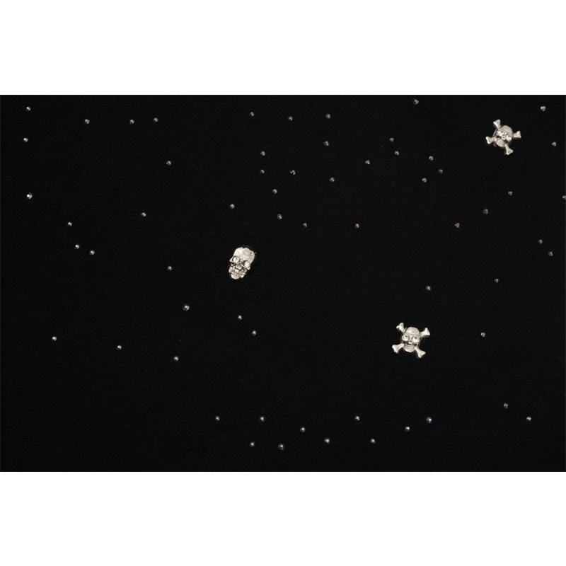 M-m-áo Thun Tay Ngắn Cổ Tròn Họa Tiết Đầu Lâu Bầu Trời Đầy Sao Thời Trang Xu Hướng R78Wy