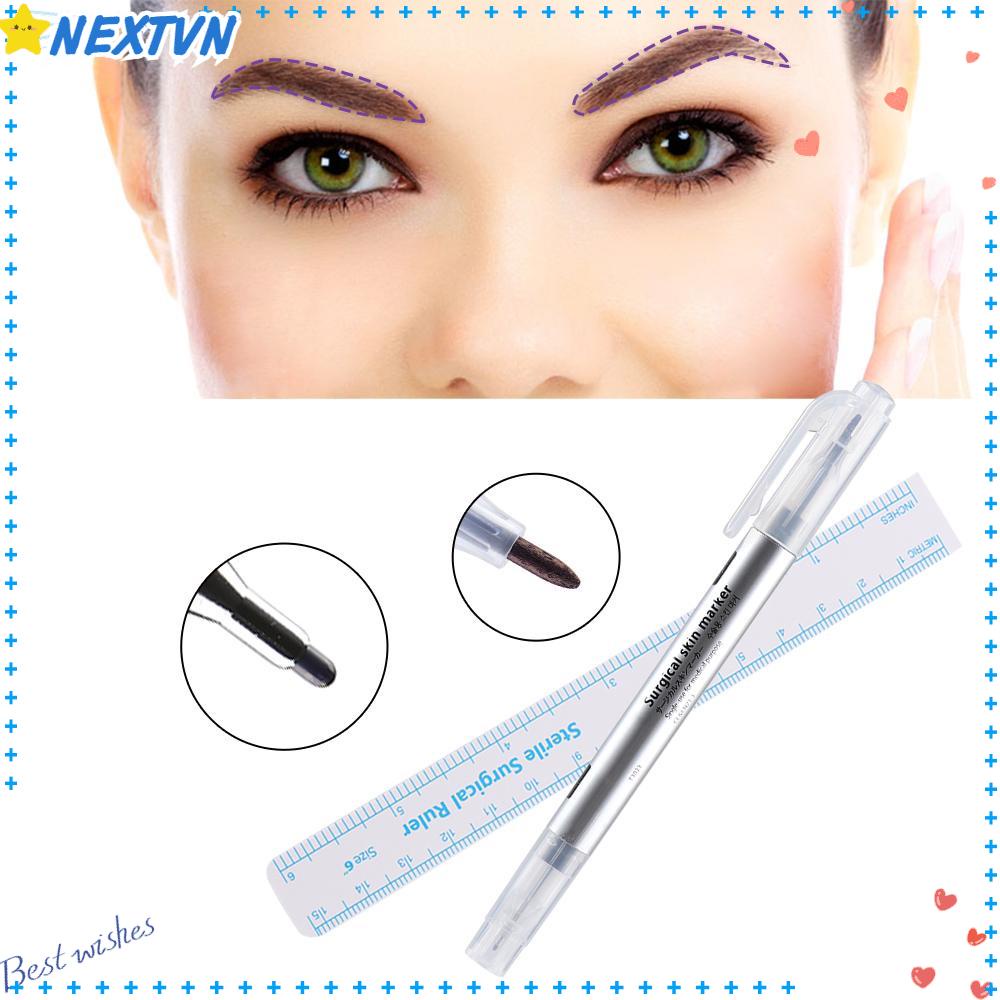 NEXTVN Bút Đánh Dấu Vị Trí Xăm Lông Mày Đầu Mảnh / Dày Tiện Dụng