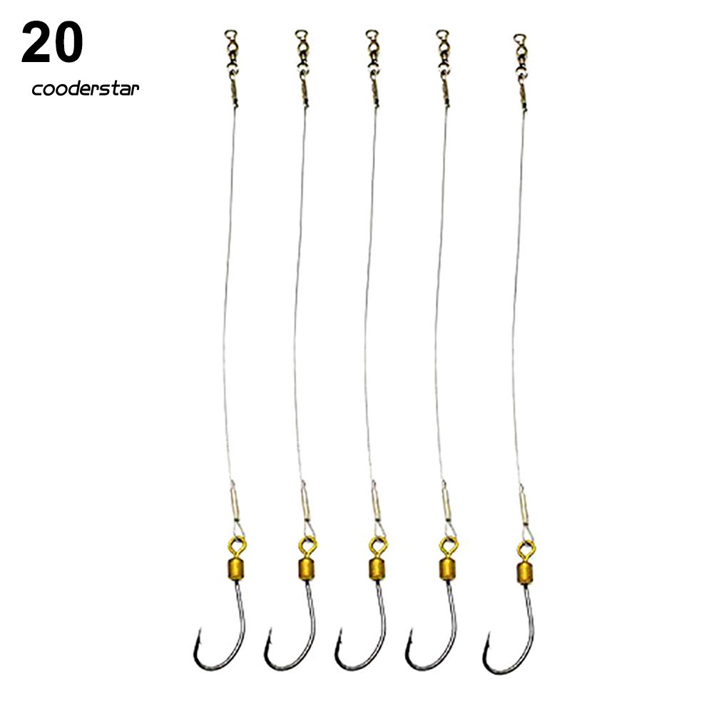 Set 5 Dây Móc Câu Cá Bằng Thép Không Gỉ