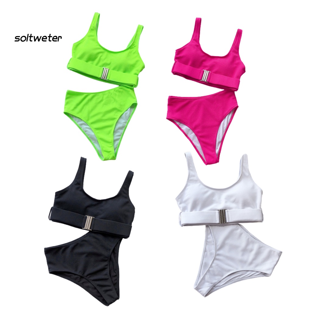 Bộ Đồ Bơi 2 Mảnh Màu Sắc Thời Trang Gợi Cảm Cho Nữ