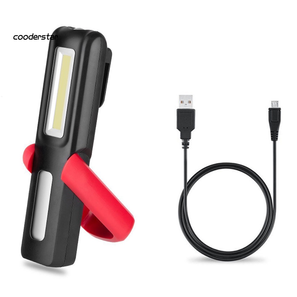 Bộ Đèn Pin LED COB Từ Tính Sạc USB Mang Đi Tiện Dụng