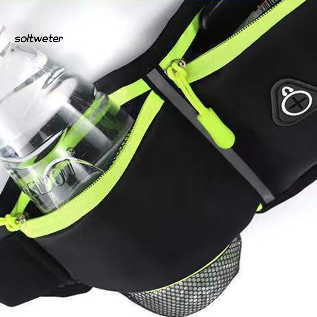 St Túi Đựng Điện Thoại Đeo Hông Chống Trượt Có Dây Kéo Sức Chứa Lớn Thiết Kế Lỗ Tai Nghe Đêm Màu Phản Quang Chống Thấm Nước Nhỏ Gọn Cho