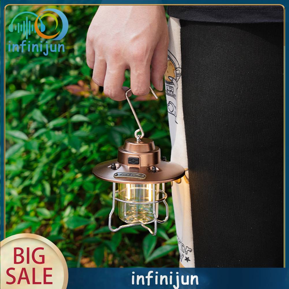 Đèn LED Cắm Trại Chống Nước 300LM 650mAh IPX4 Loại C