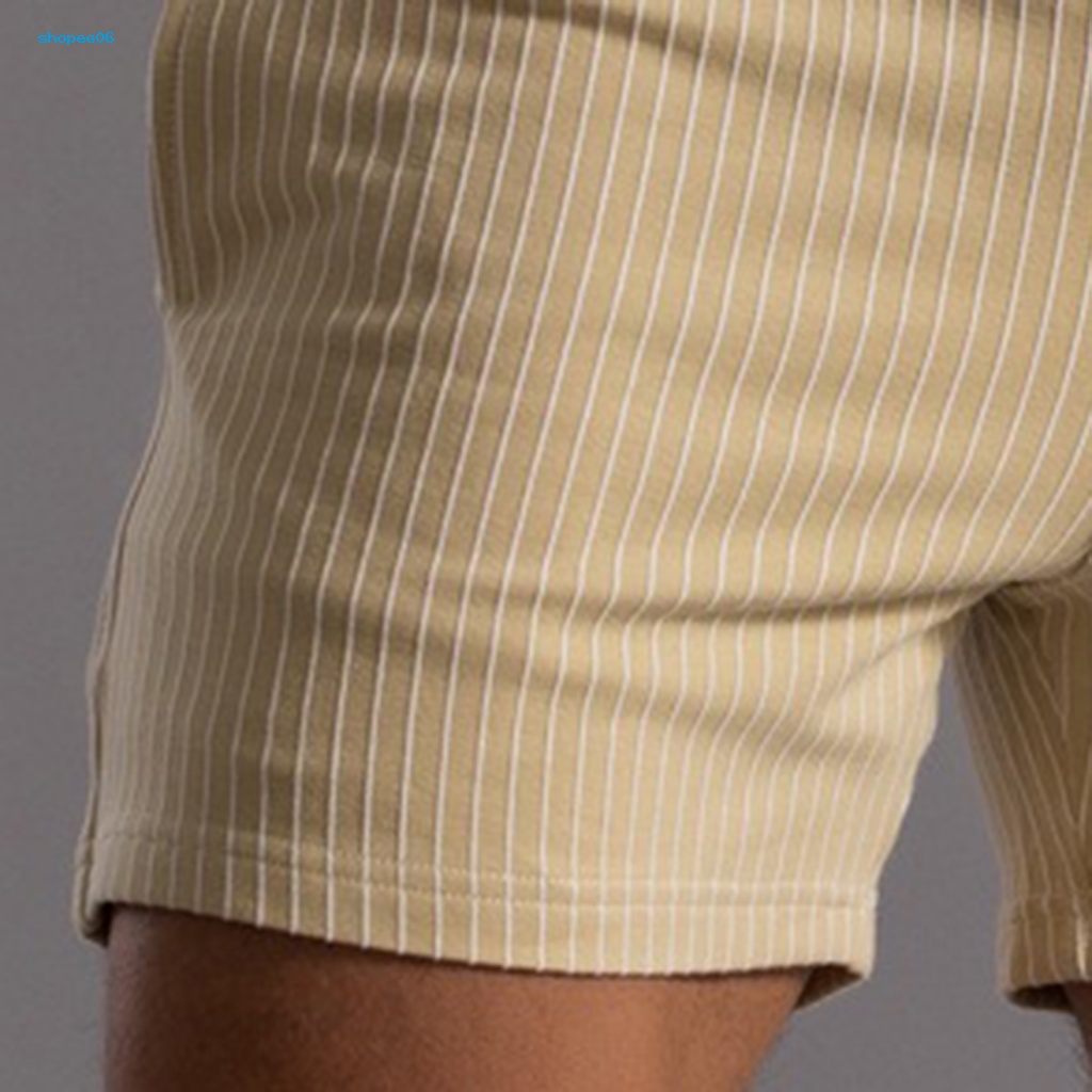 Quần Short Thể Thao Lưng Thun Dây Rút Phối Túi Co Giãn Tốt Thời Trang Mùa Hè Cho Nam