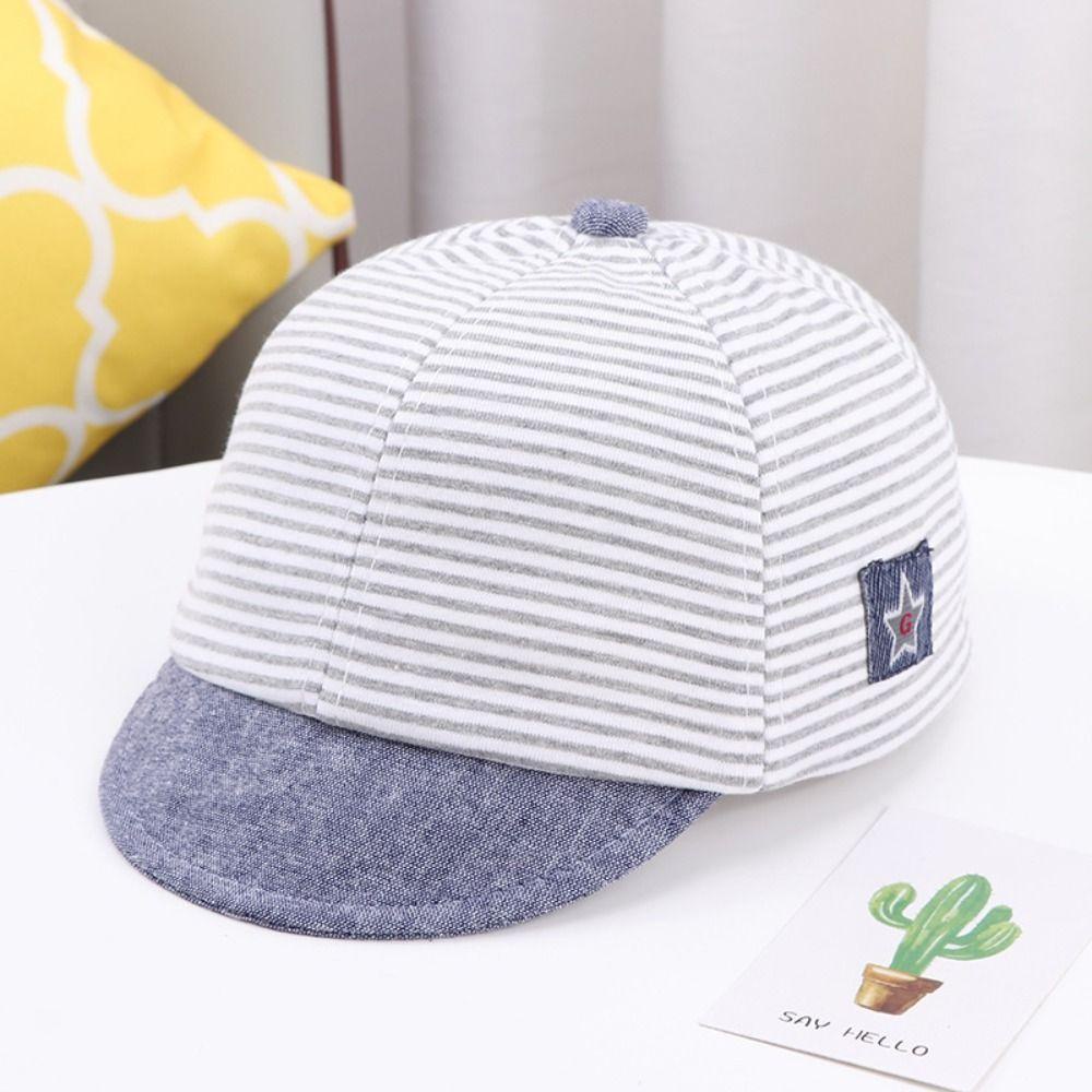 BSUNS Mũ Lưỡi Trai Họa Tiết Ngôi Sao Hoạt Hình Kẻ Sọc Dành Cho Bé Trai Gái