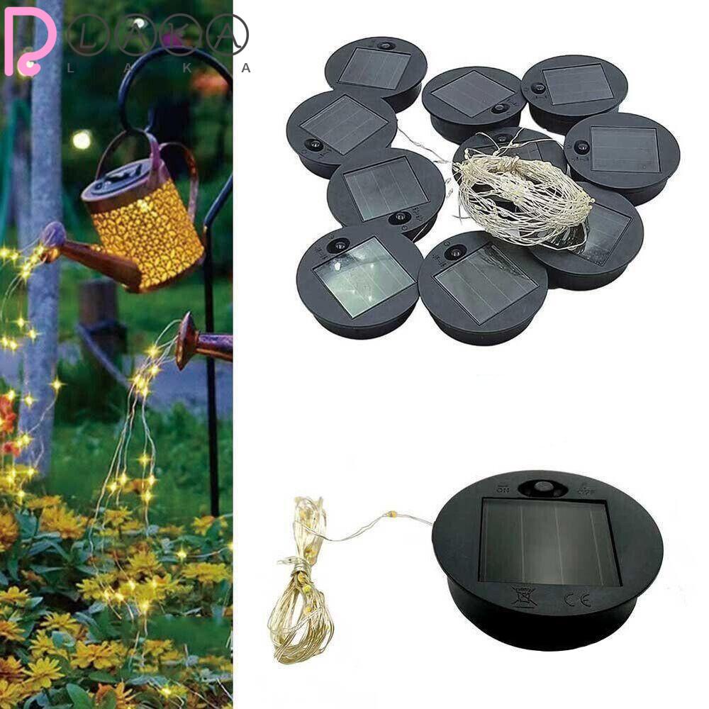 LAKAMIER Dây Đèn LED Trang Trí Sân Vườn Sử Dụng Năng Lượng Mặt Trời Hình Tròn Sử Dụng Pin Mới