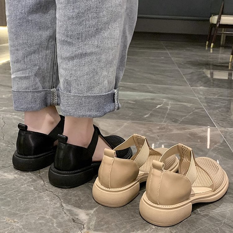 Sandal Phối Lưới Thoáng Khí Thời Trang Mùa Hè 2023 Cho Nữ