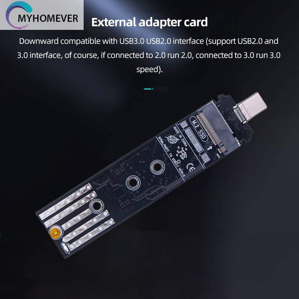 Đầu Chuyển Đổi NVMe Sang Type C M.2 USB C Cho Almost M.2 (NGFF) NVMe / SATA SSD