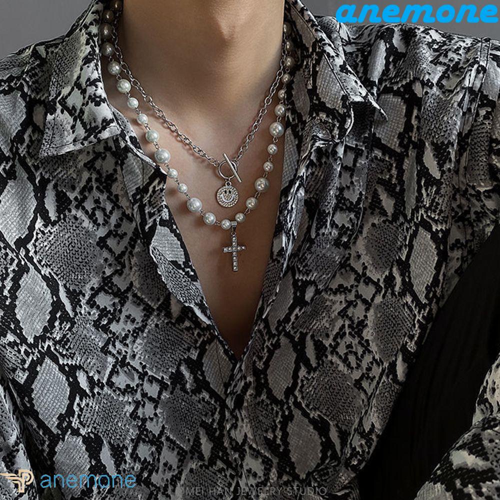 ANEMONE Vòng cổ Hợp Kim Đính Đá Nhân Tạo Thời Trang
