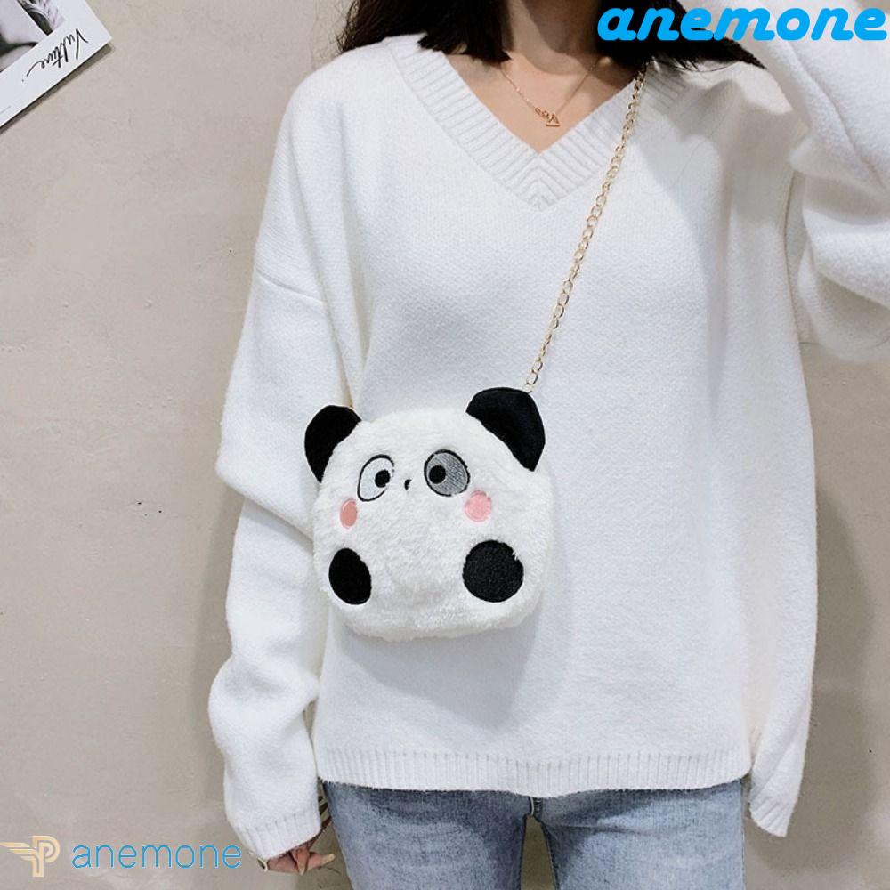 ANEMONE Túi Đeo Chéo Hình Chú Chó Hoạt Hình Nhồi Bông Đáng Yêu