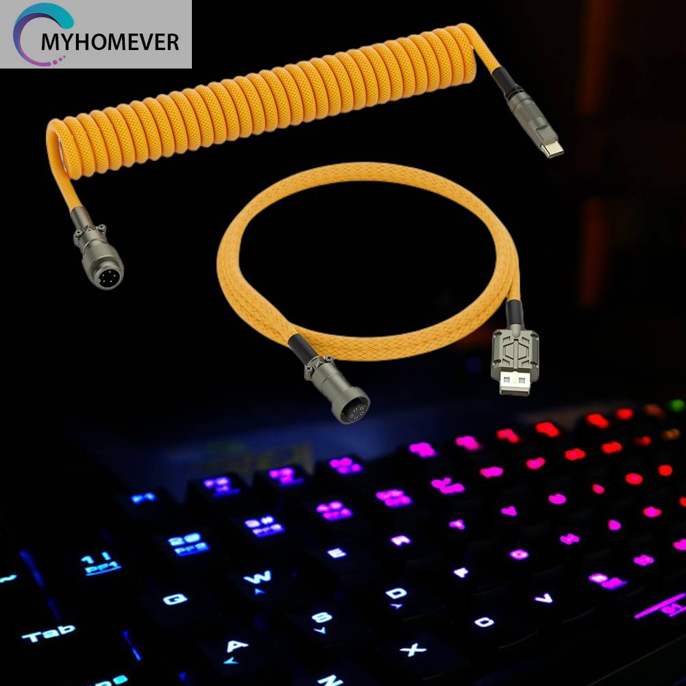 Dây Lò Xo Nối Dài 1.5m Chuyển Đổi Type C Sang USB