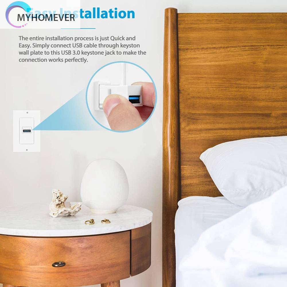 Giắc Cắm Chuyển Đổi USB 3.0 Keystone Female Sang Female