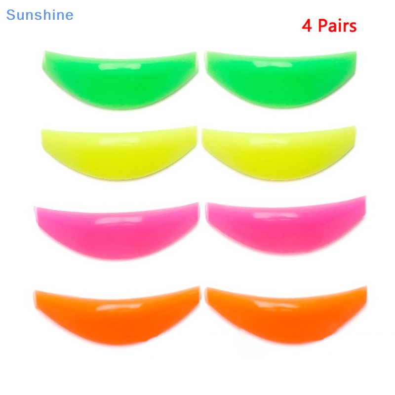 Set 4 Cặp Đệm Silicone Hỗ Trợ Uốn Cong Lông Mi Tái Sử Dụng Tiện Lợi
