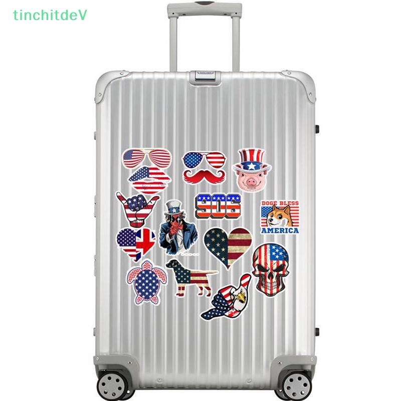 Bộ 50 Miếng Dán PVC In Họa Tiết Graffiti Dùng Trang Trí Vali / Guitar Độc Lập 4th