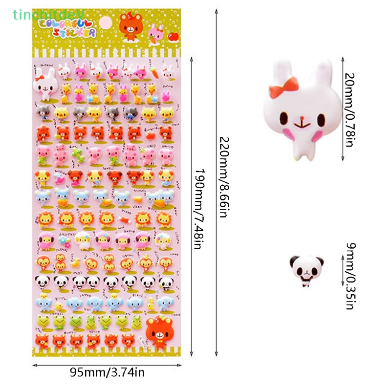 [TinchitdeV] Hình Dán Động Vật 3D Trang Trí Nhật Ký [Hàng Mới]