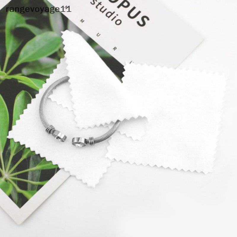 Set 50 Khăn Lau Đánh Bóng Trang Sức Màu Bạc Chống Xỉn Màu