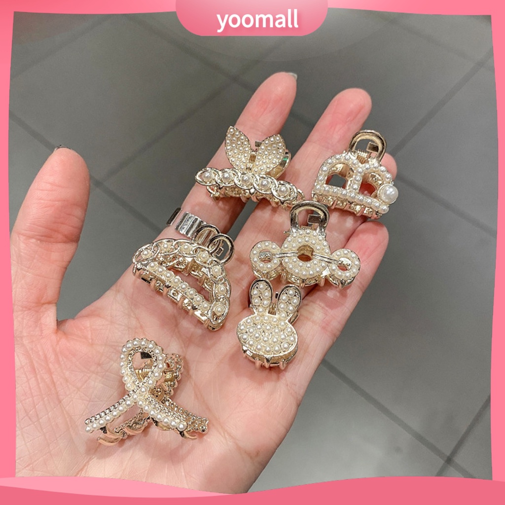 Kẹp Tóc Đính Ngọc Trai Giả Mini Xinh Xắn Thời Trang Cho Nữ