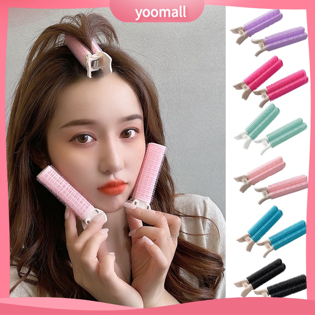 Bộ 2 Kẹp Tóc Không Dùng Nhiệt Không Để Lại Dấu Vết Tạo Kiểu Tóc DIY