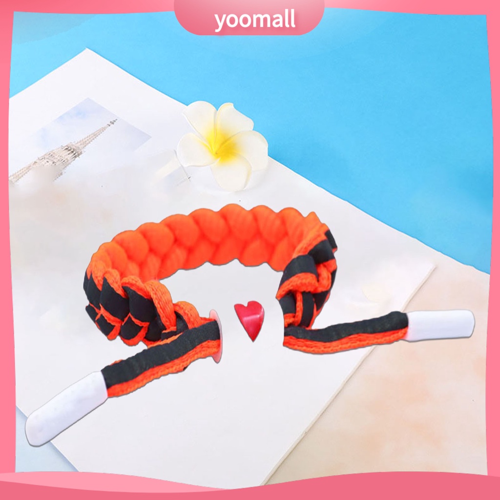 [YM] Vòng Đeo Tay Bện Dây Giả Da Thủ Công Phản Quang Thời Trang Cho Bữa Tiệc