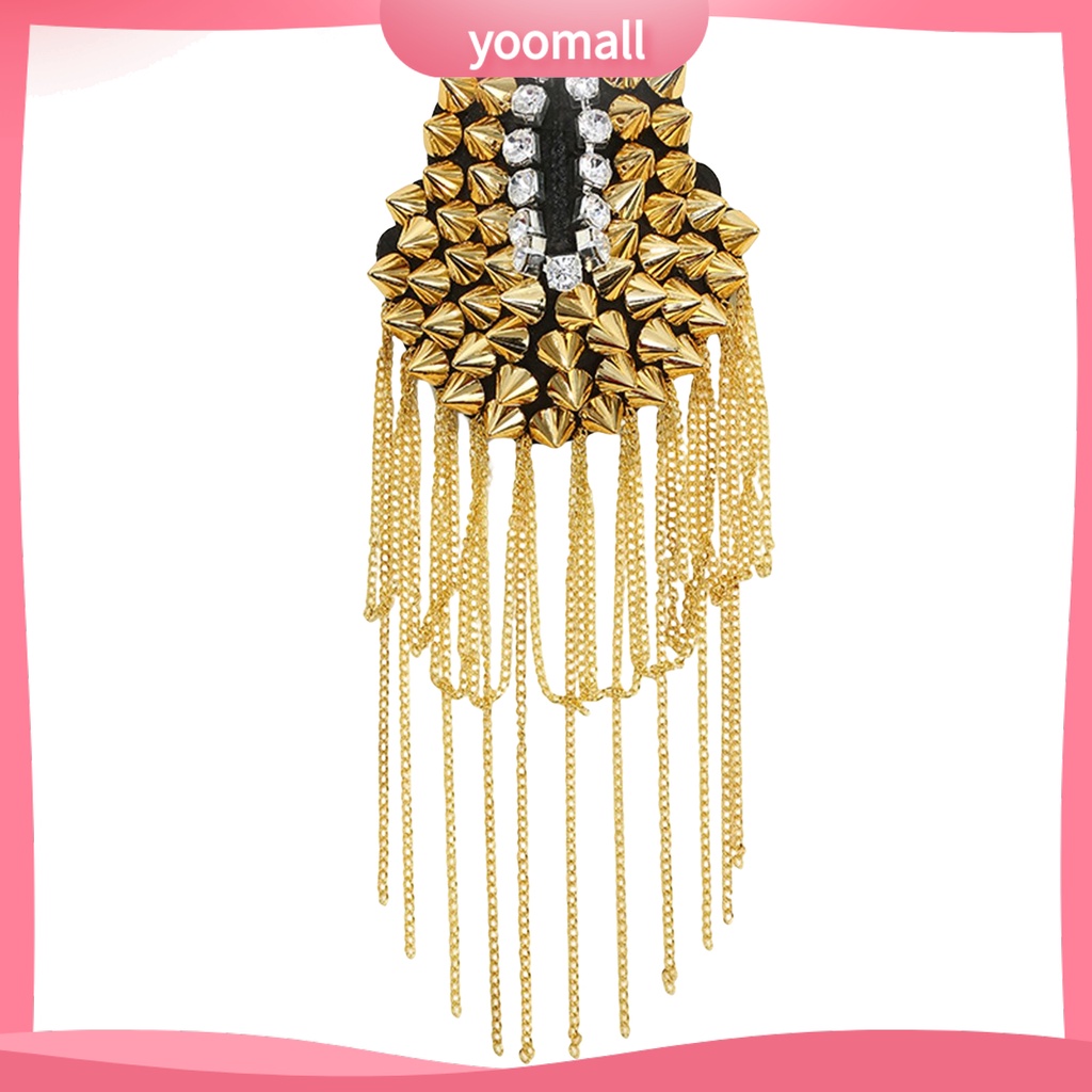 Ghim Cài Áo Dây Xích Tua Rua Đính Đá Lấp Lánh Sang Trọng Cho Nữ